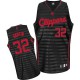 NBA Blake Griffin Swingman Women's Black/Grey Jersey - Adidas Los Angeles Clippers &32 Groove