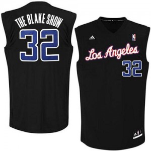 NBA Blake Griffin Authentic Men's Black Jersey - Adidas Los Angeles Clippers &32 The Blake Show Nickname