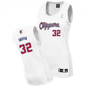 NBA Blake Griffin Authentic Women's White Jersey - Adidas Los Angeles Clippers &32 Home