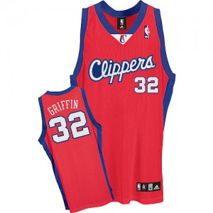 NBA Blake Griffin Authentic Men's Red Jersey - Adidas Los Angeles Clippers &32 Mesh Clippers