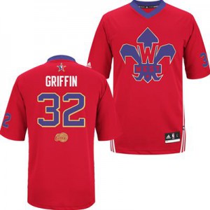 NBA Blake Griffin Swingman Men's Red Jersey - Adidas Los Angeles Clippers &32 2014 All Star