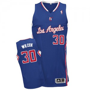 NBA C.J. Wilcox Authentic Men's Royal Blue Jersey - Adidas Los Angeles Clippers &30 Alternate