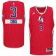 NBA Chris Paul Authentic Men's Red Jersey - Adidas Los Angeles Clippers &3 2014-15 Christmas Day