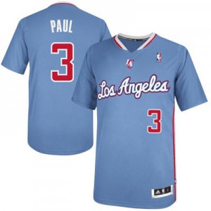 NBA Chris Paul Authentic Men's Royal Blue Jersey - Adidas Los Angeles Clippers &3 Pride