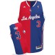 NBA Chris Paul Swingman Men's Red/Blue Jersey - Adidas Los Angeles Clippers &3 Split Fashion