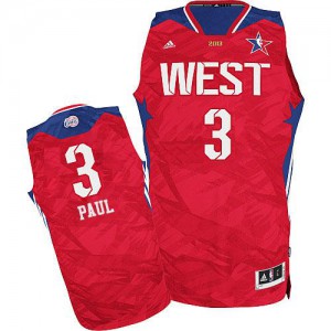 NBA Chris Paul Swingman Men's Red Jersey - Adidas Los Angeles Clippers &3 2013 All Star