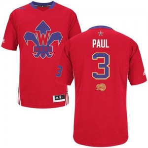 NBA Chris Paul Swingman Men's Red Jersey - Adidas Los Angeles Clippers &3 2014 All Star