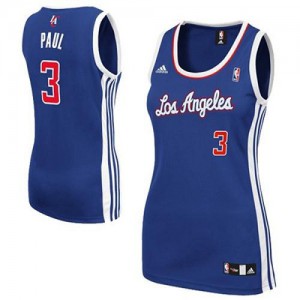 NBA Chris Paul Swingman Women's Royal Blue Jersey - Adidas Los Angeles Clippers &3 Alternate