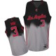 NBA Chris Paul Authentic Men's Black/Grey Jersey - Adidas Los Angeles Clippers &3 Fadeaway Fashion