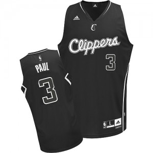 NBA Chris Paul Swingman Men's Black Shadow Jersey - Adidas Los Angeles Clippers &3