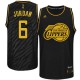 NBA DeAndre Jordan Authentic Men's Black Jersey - Adidas Los Angeles Clippers &6 Precious Metals Fashion