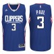 Los Angeles Clippers 2015 nouvelle saison Logo 3 Chris Paul bleu Swingman maillot