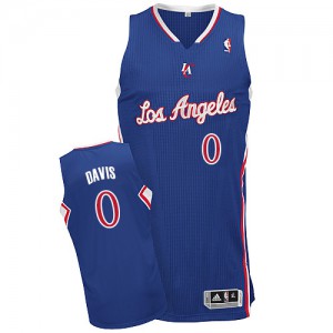 NBA Glen Davis Authentic Men's Royal Blue Jersey - Adidas Los Angeles Clippers &0 Alternate