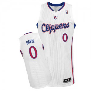 NBA Glen Davis Authentic Men's White Jersey - Adidas Los Angeles Clippers &0 Home