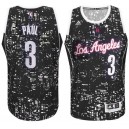 Chris Paul 3 Swingman noir Fashion maillots Los Angeles Clippers Black City masculine Lights Swingman maillot