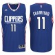 Jamal Crawford masculin 11 bleu nouveau Logo Swingman maillot remplaçant Los Angeles Clippers bleu nouveau maillot Swingman