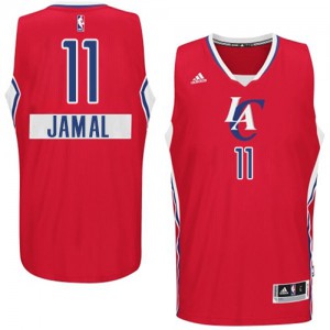 NBA Jamal Crawford Authentic Men's Red Jersey - Adidas Los Angeles Clippers &11 2014-15 Christmas Day