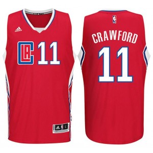 Jamal Crawford masculin 11 rouge nouveau maillot Swingman route de Logo