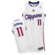 NBA Jamal Crawford Authentic Men's White Jersey - Adidas Los Angeles Clippers &11 Home