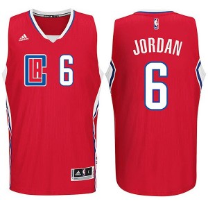 DeAndre Jordan masculine 6 rouge nouveau maillot Swingman route de Logo