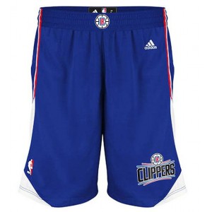 Les Clippers de Los Angeles pour hommes bleu nouveau Logo Swingman Shorts