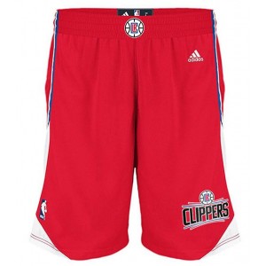 Les Clippers de Los Angeles pour hommes rouge nouveau Logo Swingman Shorts