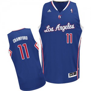 NBA Jamal Crawford Swingman Men's Royal Blue Jersey - Adidas Los Angeles Clippers &11 Alternate