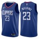 Hommes 2017-18 saison Lou Williams Los Angeles Clippers &23 Icon Bleu Échangiste maillots