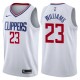 Hommes 2017-18 saison Lou Williams Los Angeles Clippers &23 Association Blanc Échangiste maillots