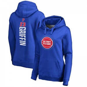 Pistons de Detroit pour femmes de marque Fanatics ^ 23 Blake Griffin Royal Nom et numéro Pullover Sweat à capuche