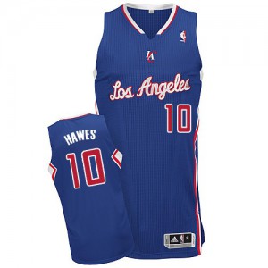 NBA Spencer Hawes Authentic Men's Royal Blue Jersey - Adidas Los Angeles Clippers &10 Alternate