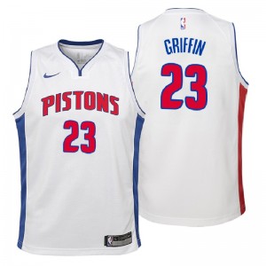 Pistons de Detroit pour les jeunes ^ 23 Maillot Swingman blanc de la Blake Griffin Association